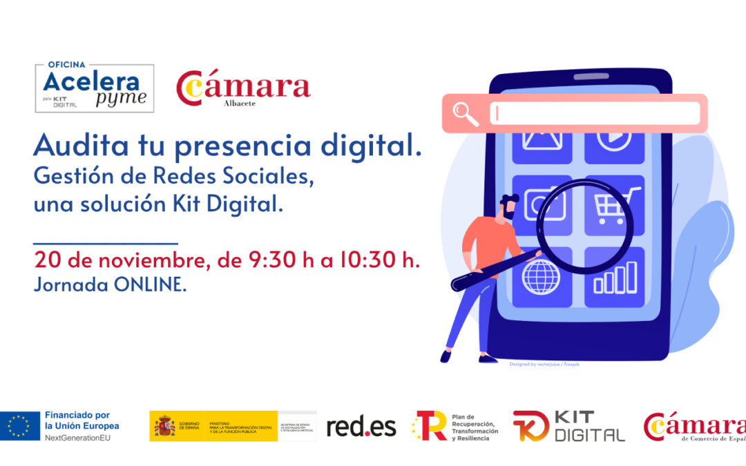 20/11/2024 – Audita tu presencia digital. Gestión de Redes Sociales, una solución Kit Digital.