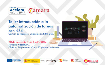20/01/2026 – Taller introducción a la automatización de tareas con N8N. Gestión de Procesos, una solución Kit Digital.