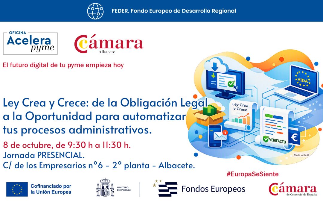 08/10/2026 – Ley Crea y Crece: de la Obligación Legal a la Oportunidad para automatizar tus procesos administrativos.
