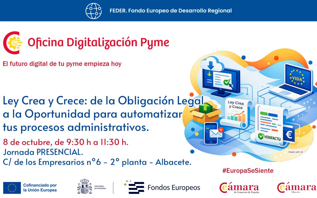 08/10/2026 – Ley Crea y Crece: de la Obligación Legal a la Oportunidad para automatizar tus procesos administrativos. AFORO COMPLETADO